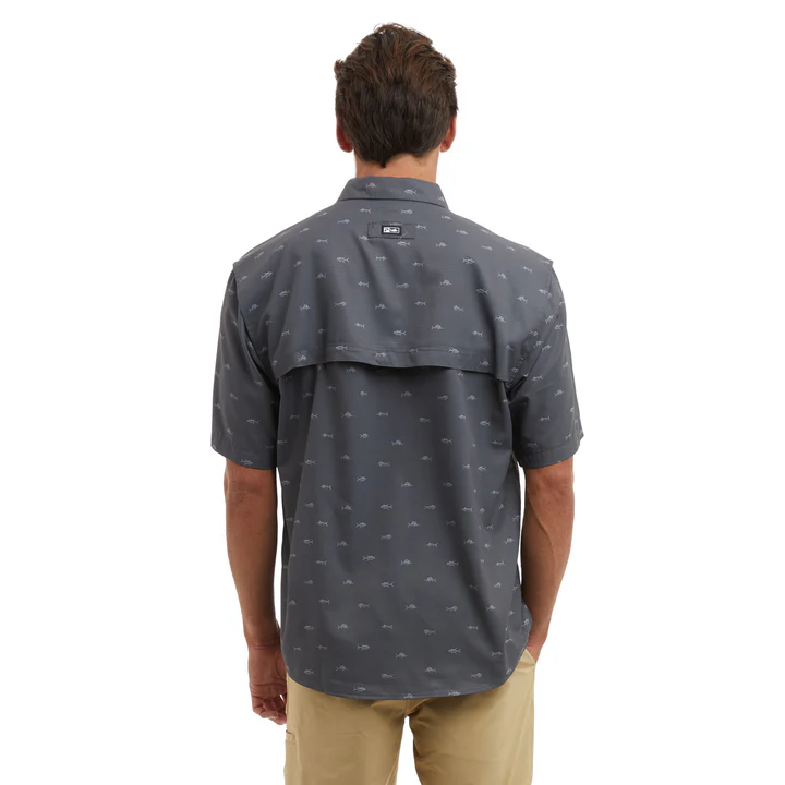 Keys SS Tiny Fish Fishing Shirt - Graphite