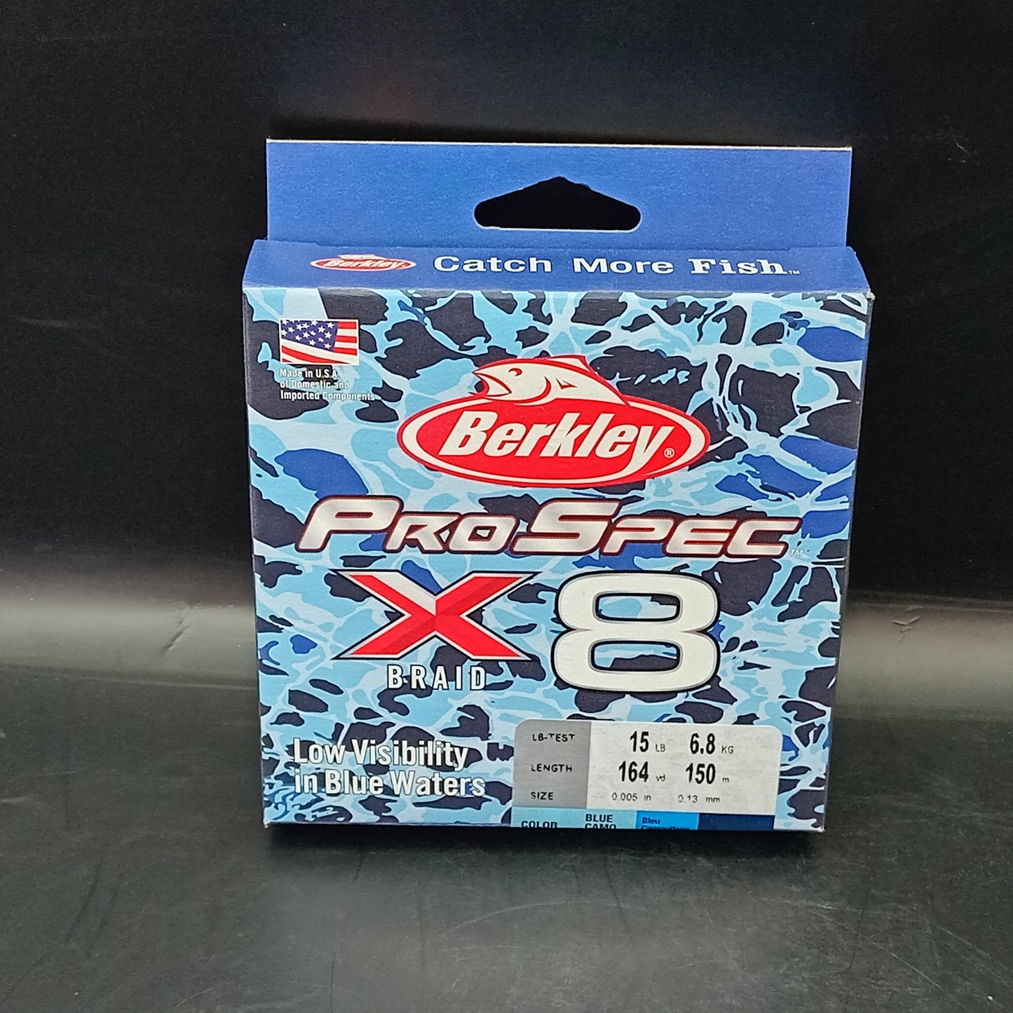 Berkley ProSpec X8 braid Blue Camo 150m 15lb