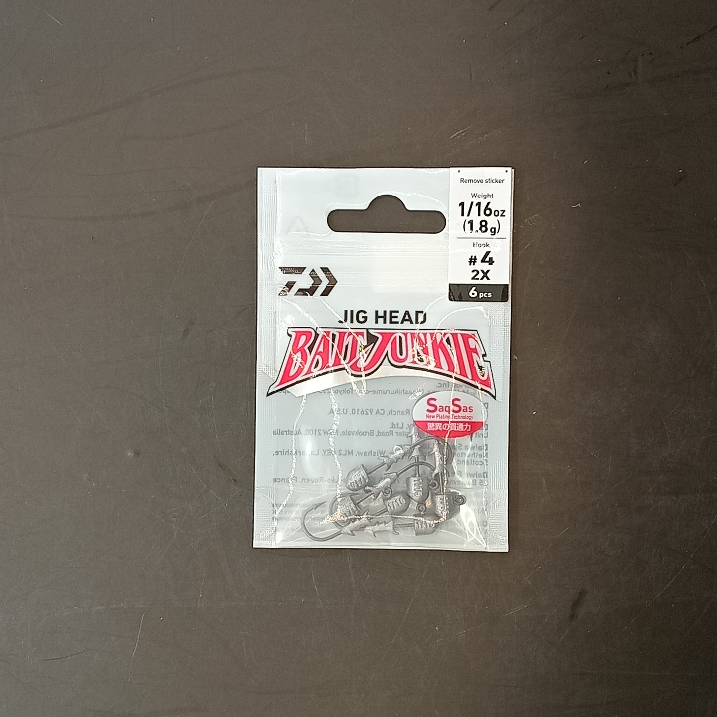 Daiwa Bait junkie jig head1/16 #4