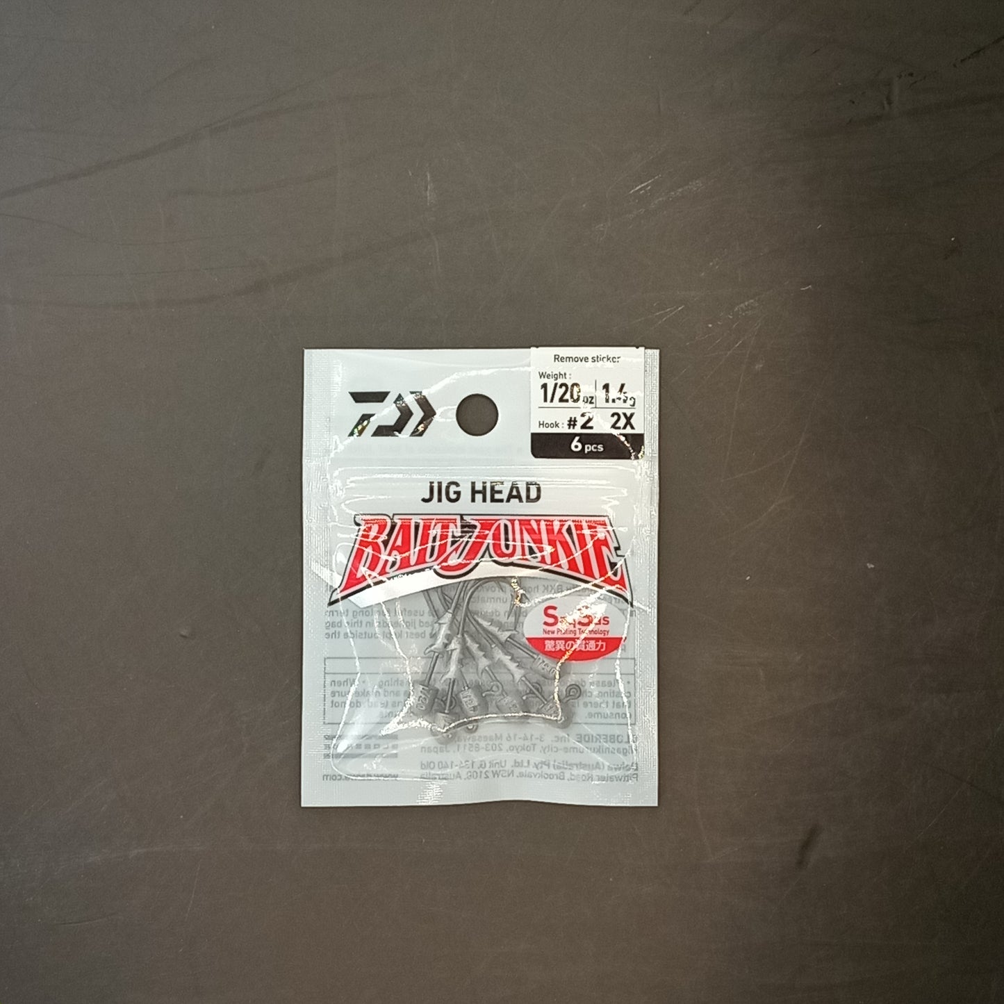 Daiwa Bait junkie jig head 1/20 OZ #2