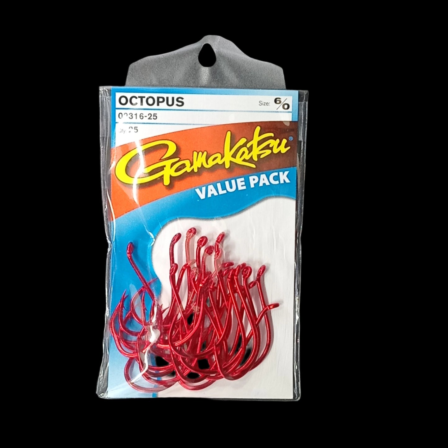 Gamakatsu Red Octopus 25pk 6/0