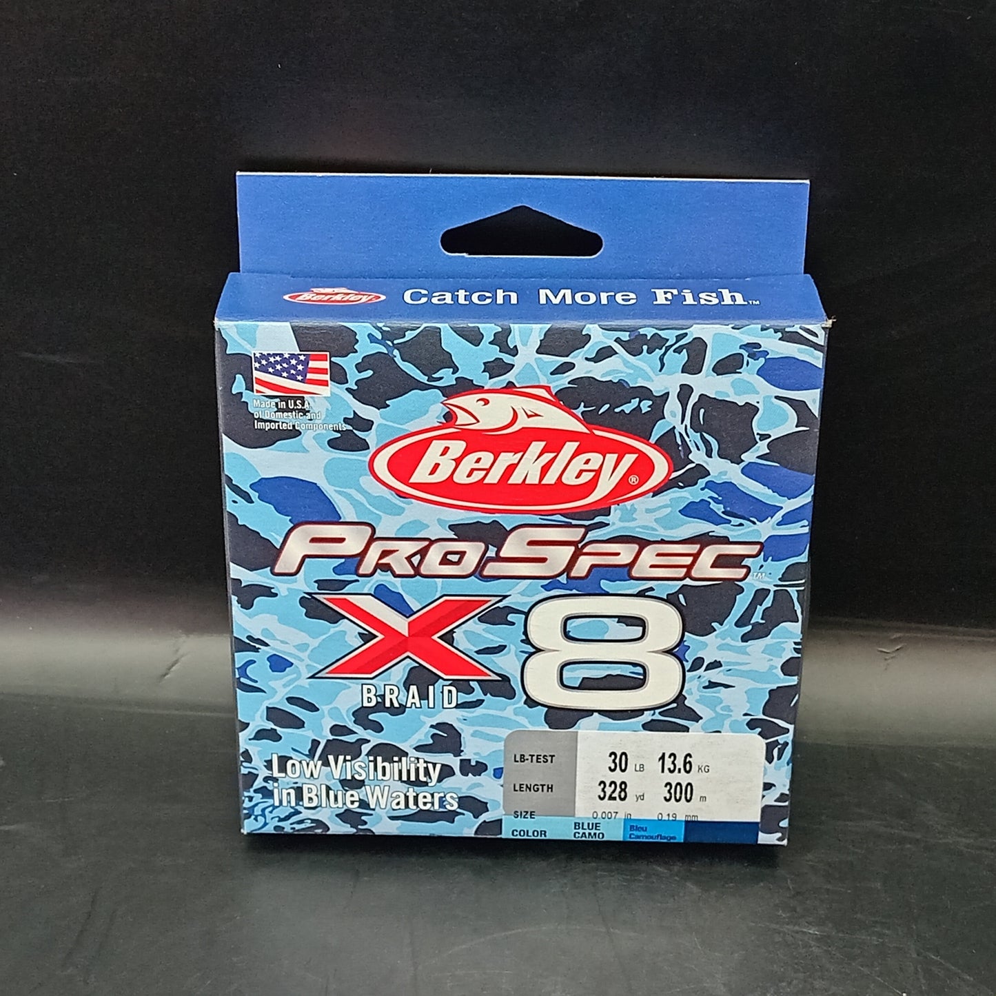 Berkley ProSpec X8 braid Blue Camo 300m 30lb