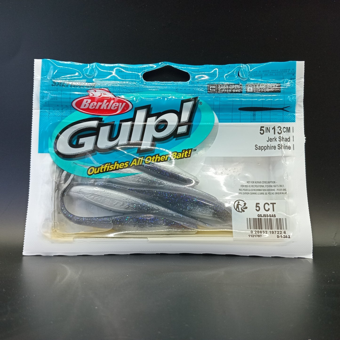 Gulp 5" Jerk Shad "Sapphire Shine"