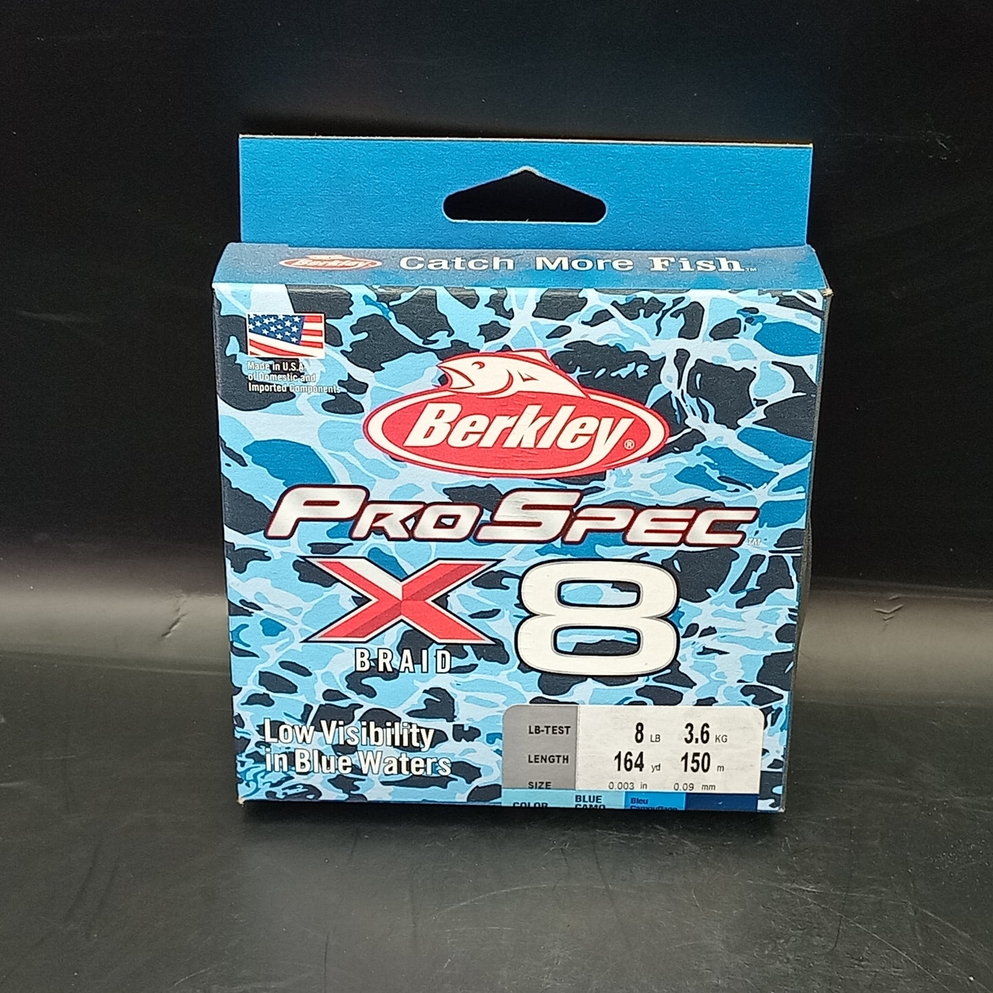 Berkley ProSpec X8 braid Blue Camo 150m 8lb