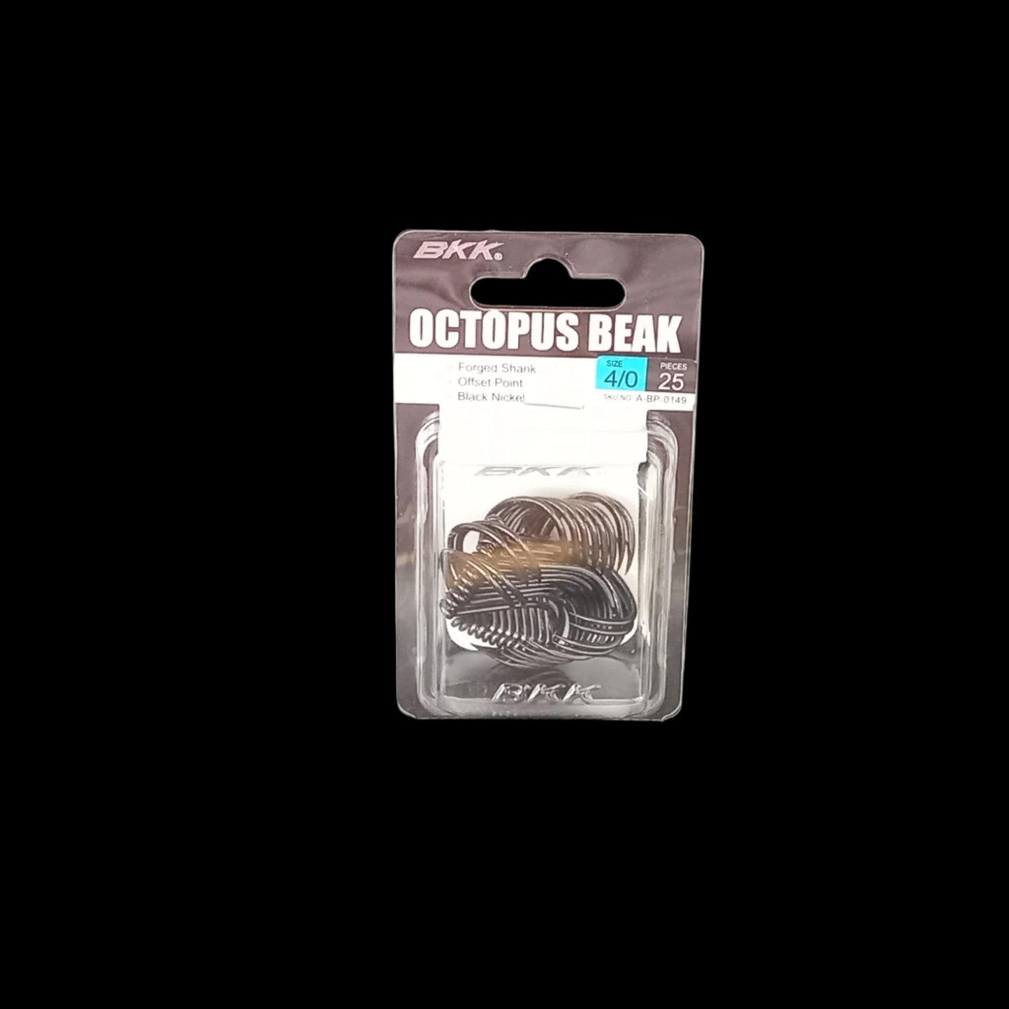 BKK Octopus Beak (Black) 25pk 4/0