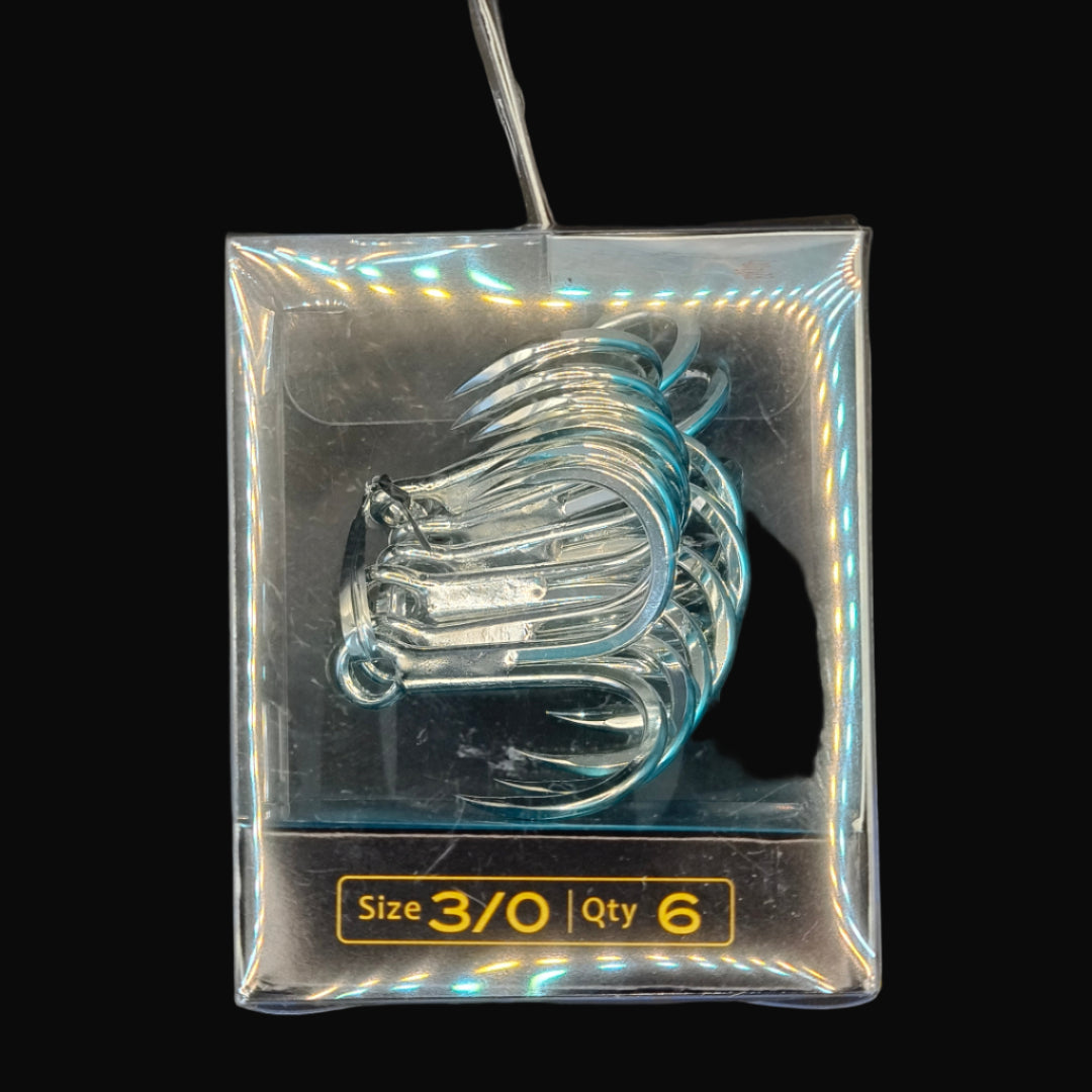 BKK Raptor Z Barbless Treble Hooks – high-strength, corrosion-resistant treble hooks for catch-and-release saltwater fishing.