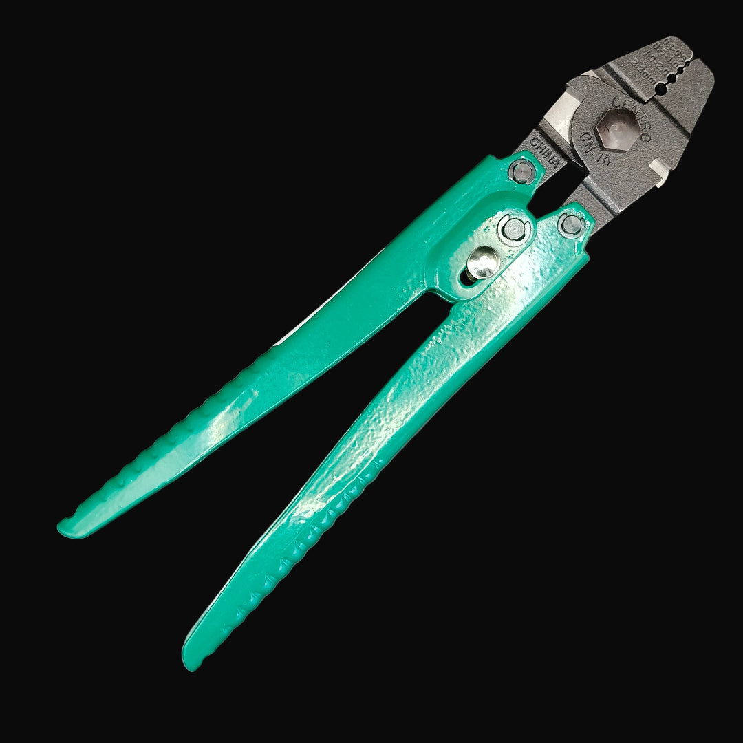 Centro Hand Crimper tool with ergonomic handles for secure, precise fishing crimps.
