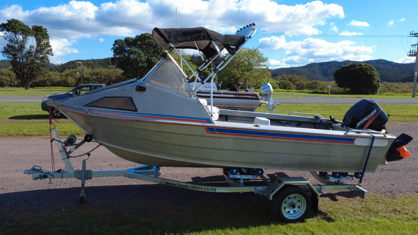 USED MARCO 490 – Compact Fishing Boat with Mercury 50hp 2-Stroke