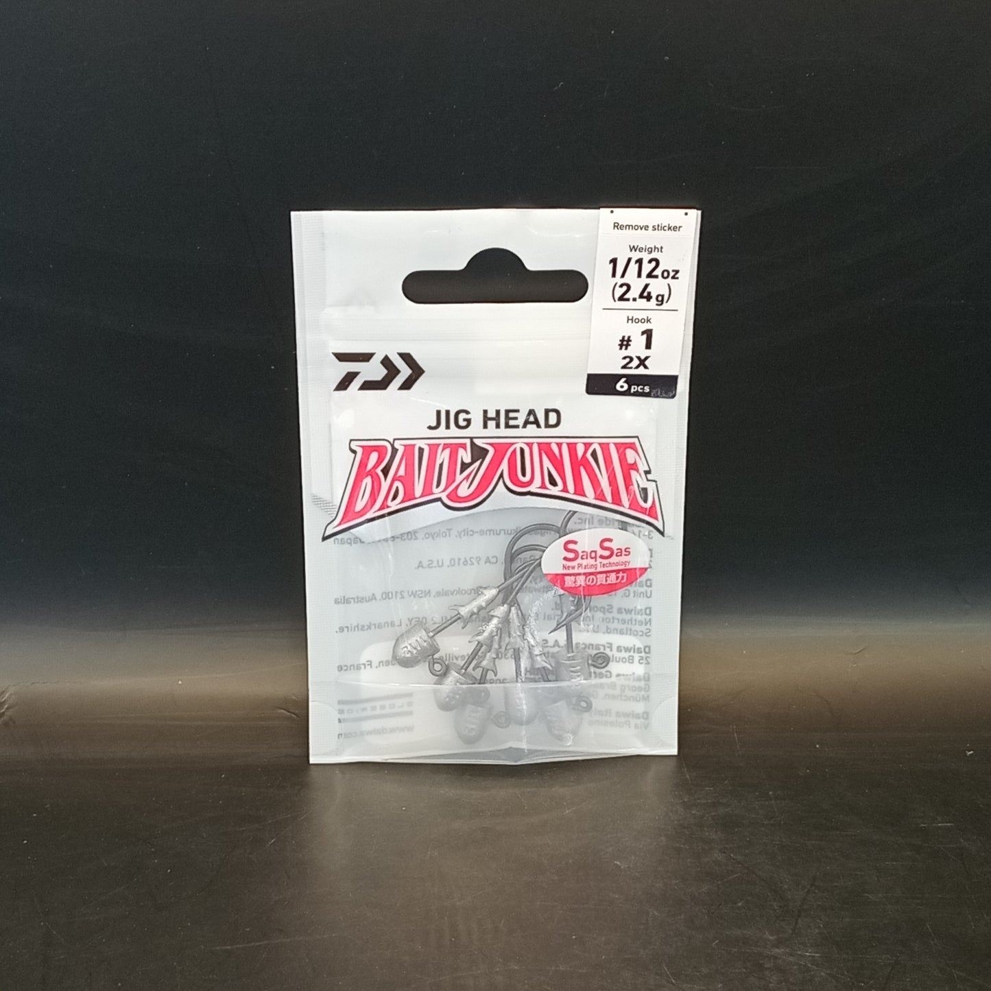 Daiwa Bait junkie jig head 1/12 oz #1