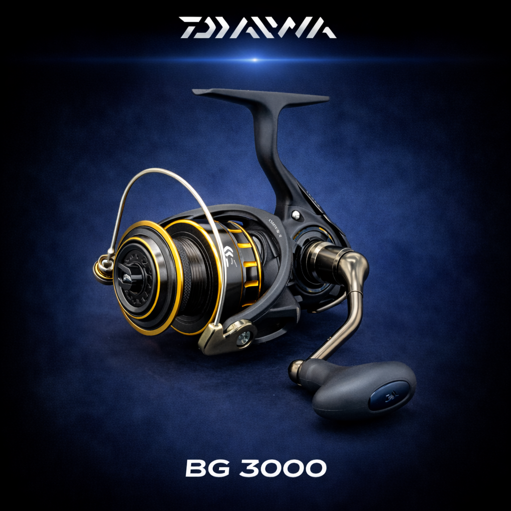 Daiwa BG3000 Saltwater spinning reel.