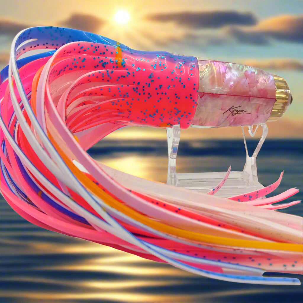 Koya clean sweep 9" Jetted (Pink MOP) double rubber skirt in America