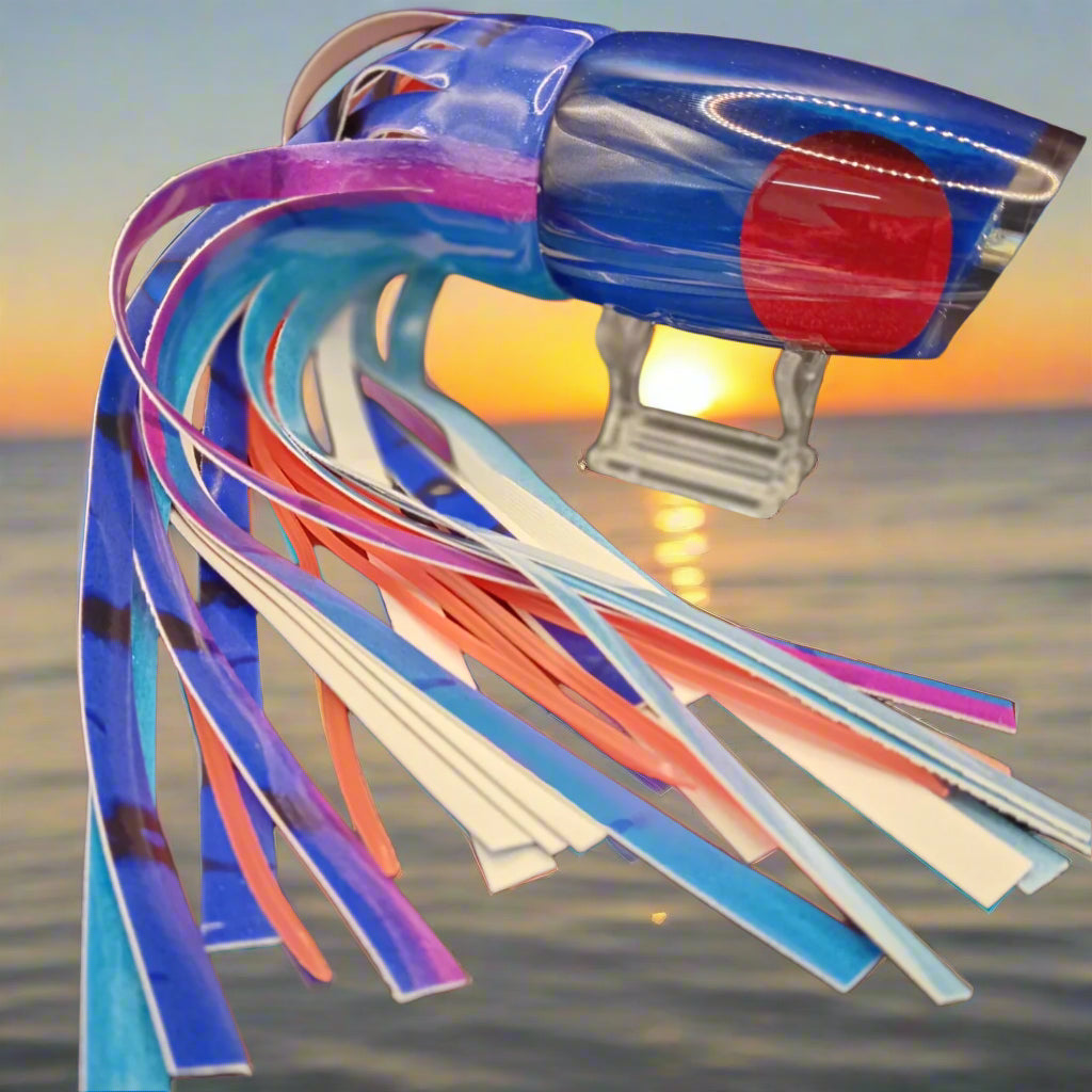 Koya large POI Dog (Blue , red eye) Skirted in vinyl Firetails