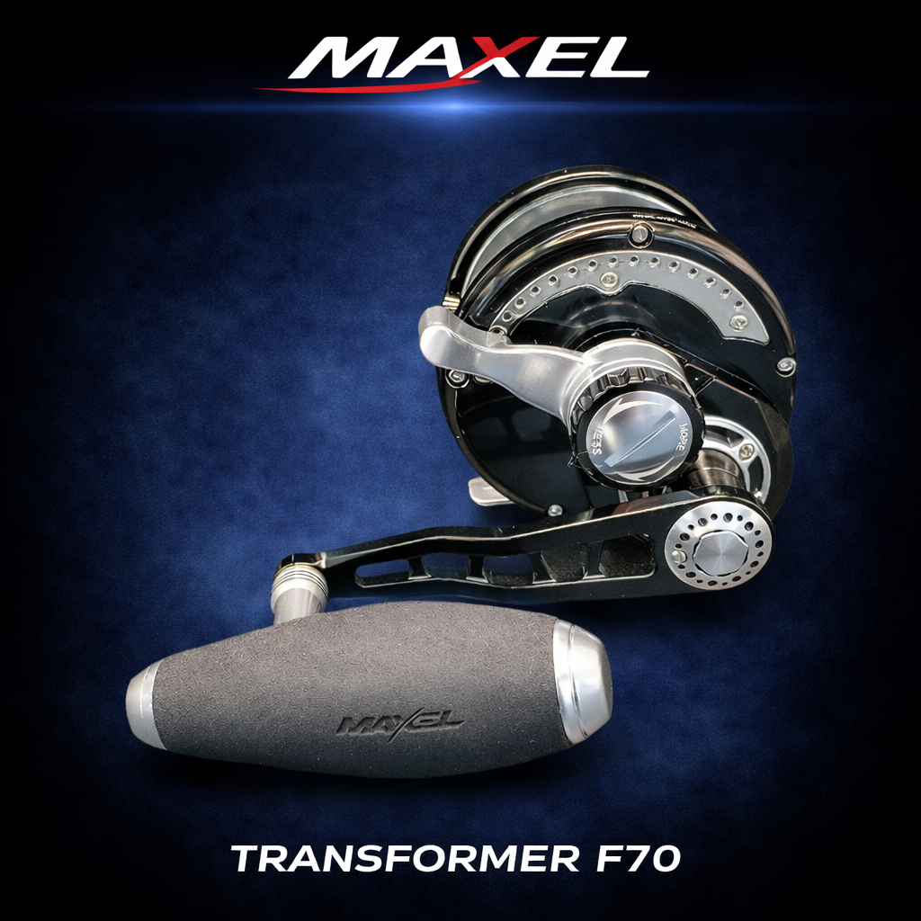 Maxel Transformer Over head mechanical jigging reel, 30kg drag