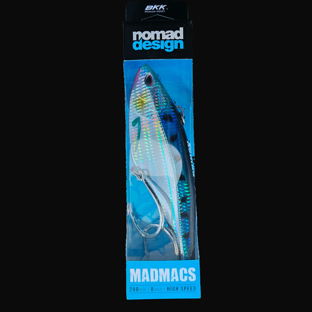 Nomad Design Madmacs 200 High Speed trolling lure – durable, high-speed lure for tuna, wahoo, and marlin.