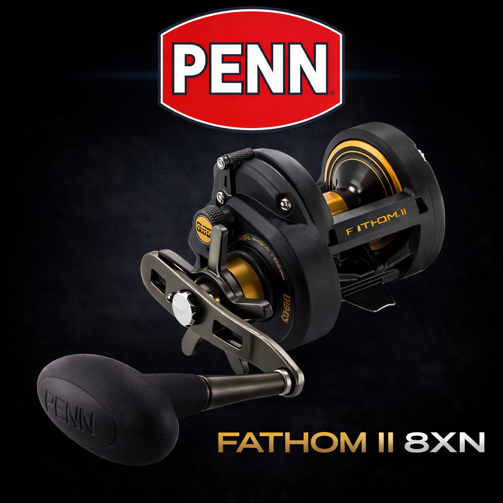 Penn Fathom II 8xn fishing reel narrow