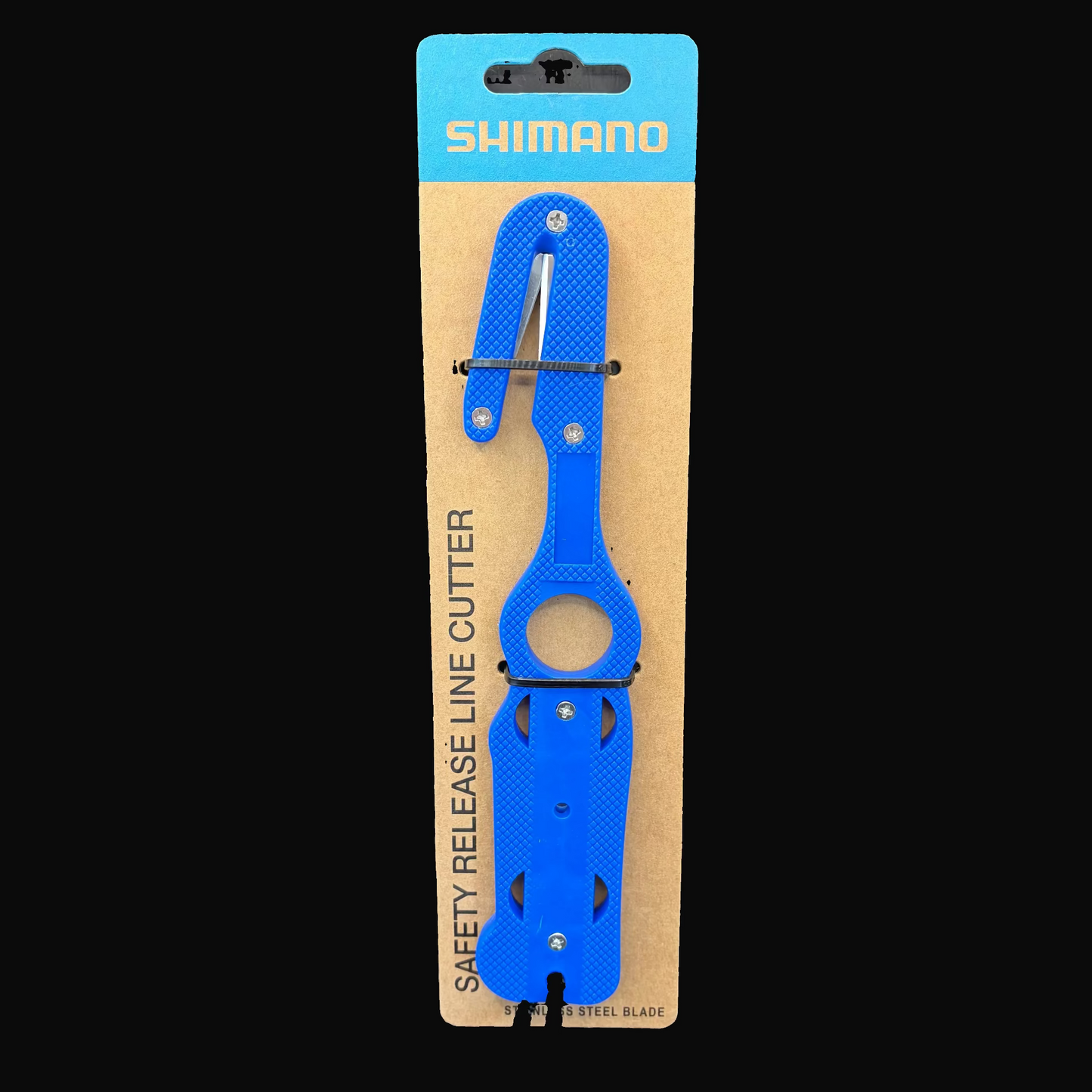 Shimano Safety Release Line Cutter for quickly cutting fishing line in emergency situations