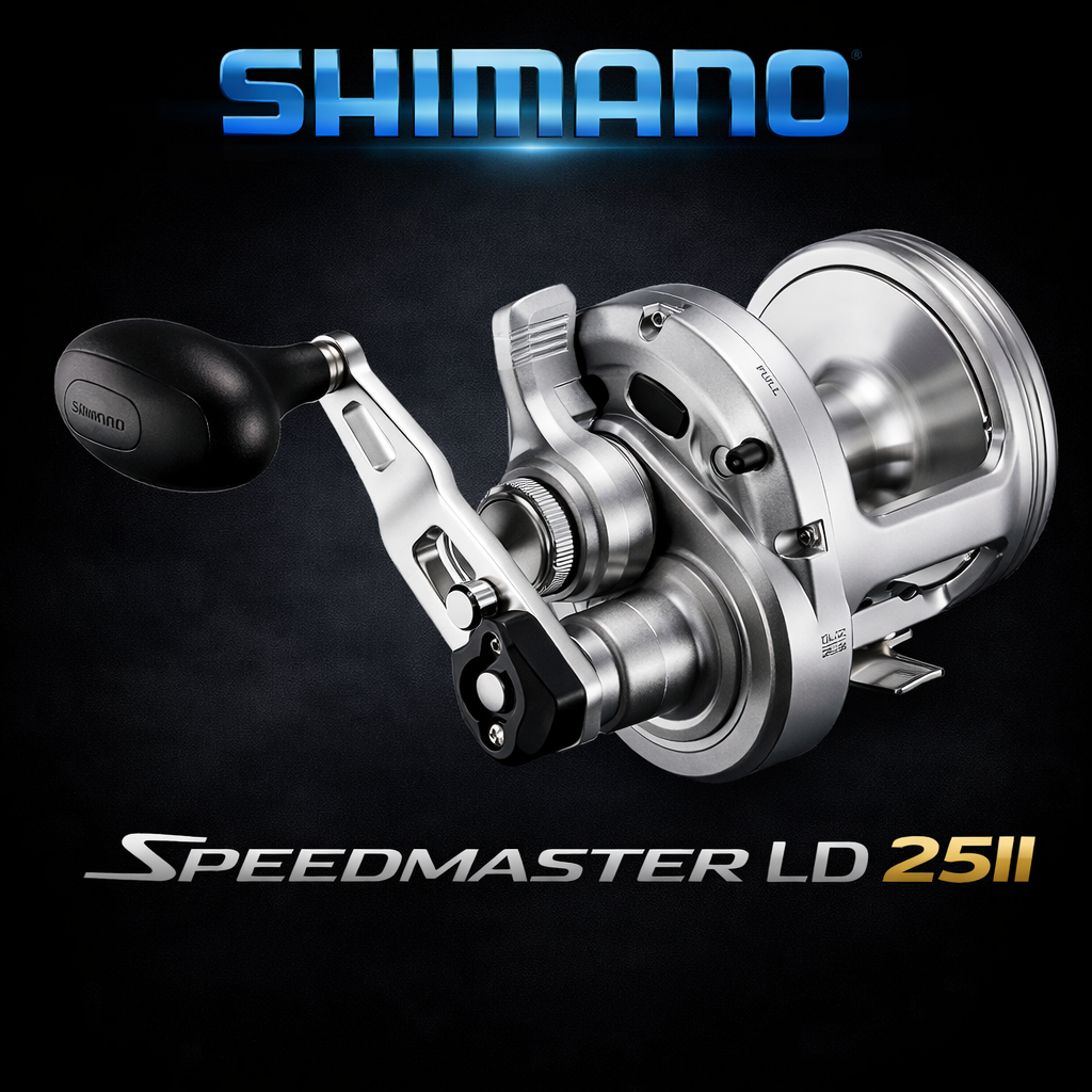 Shimano Speedmaster LD 25II two-speed lever drag fishing reel