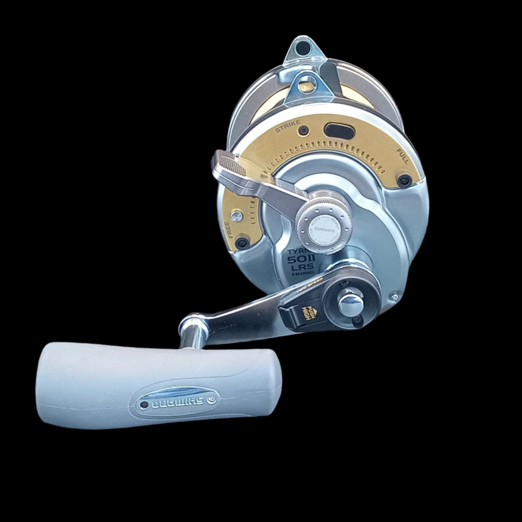 Shimano Tyrnos 50II LRS game reel and Backbone 5'6" 24kg roller tip rod combo