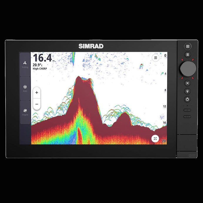 Simrad NSS 4 Series – customizable marine multifunction display with touchscreen, dial, and keypad at Warren Hay Marine, Whangarei