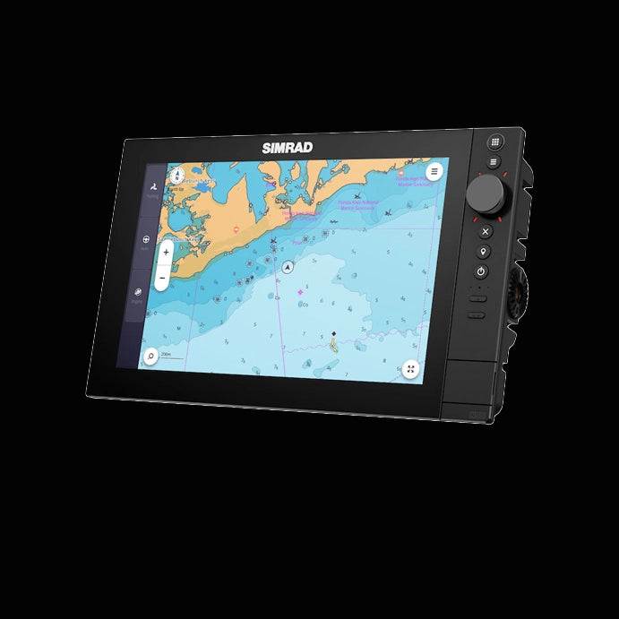Simrad NSS 4 Series – customizable marine multifunction display with touchscreen, dial, and keypad at Warren Hay Marine, Whangarei