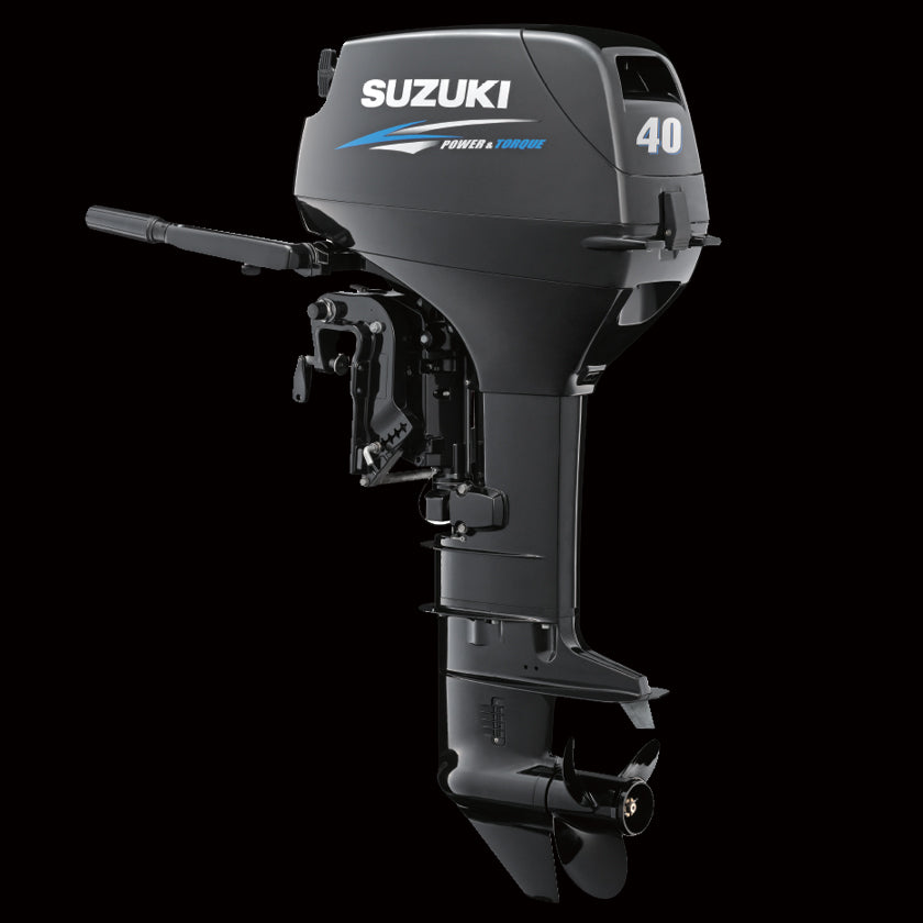 Suzuki DT40 2-stroke 40HP outboard motor, durable and powerful for larger boats and commercial use