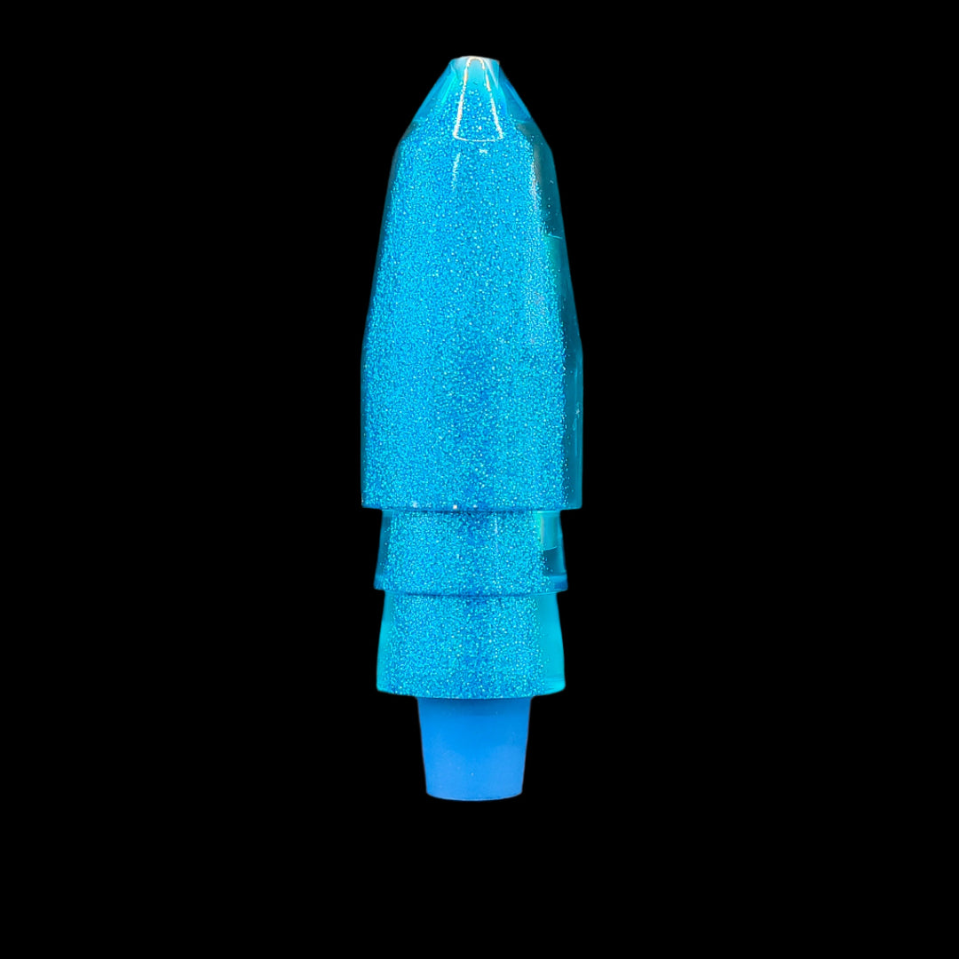 Tantrum Lures Large Bullet Head in Light Blue – Kona-made game fishing lure head only, available at Warren Hay Marine.