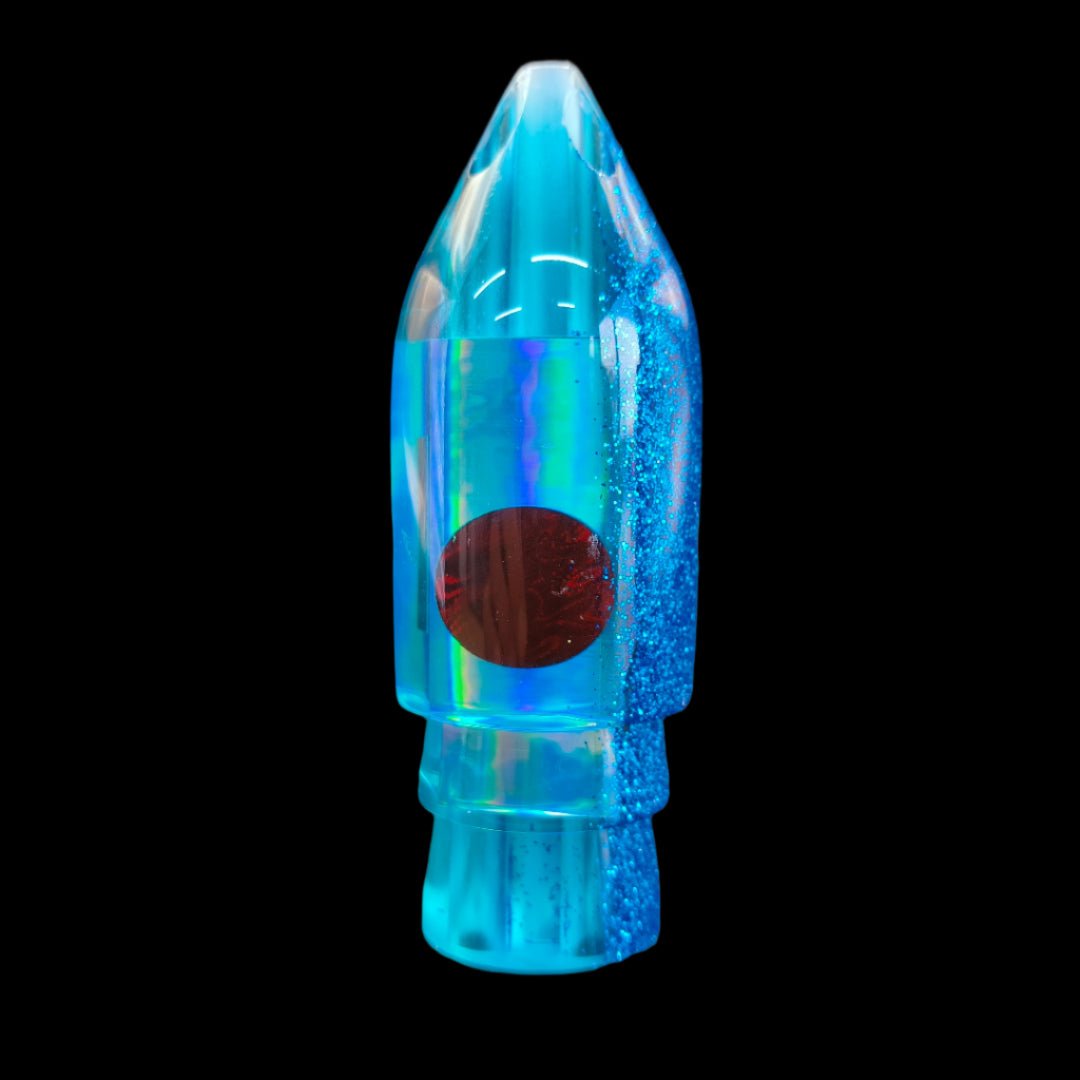 Tantrum Lures Medium Jet Pack Head in Light Blue – 90mm Kona-made lure head only, available at Warren Hay Marine.