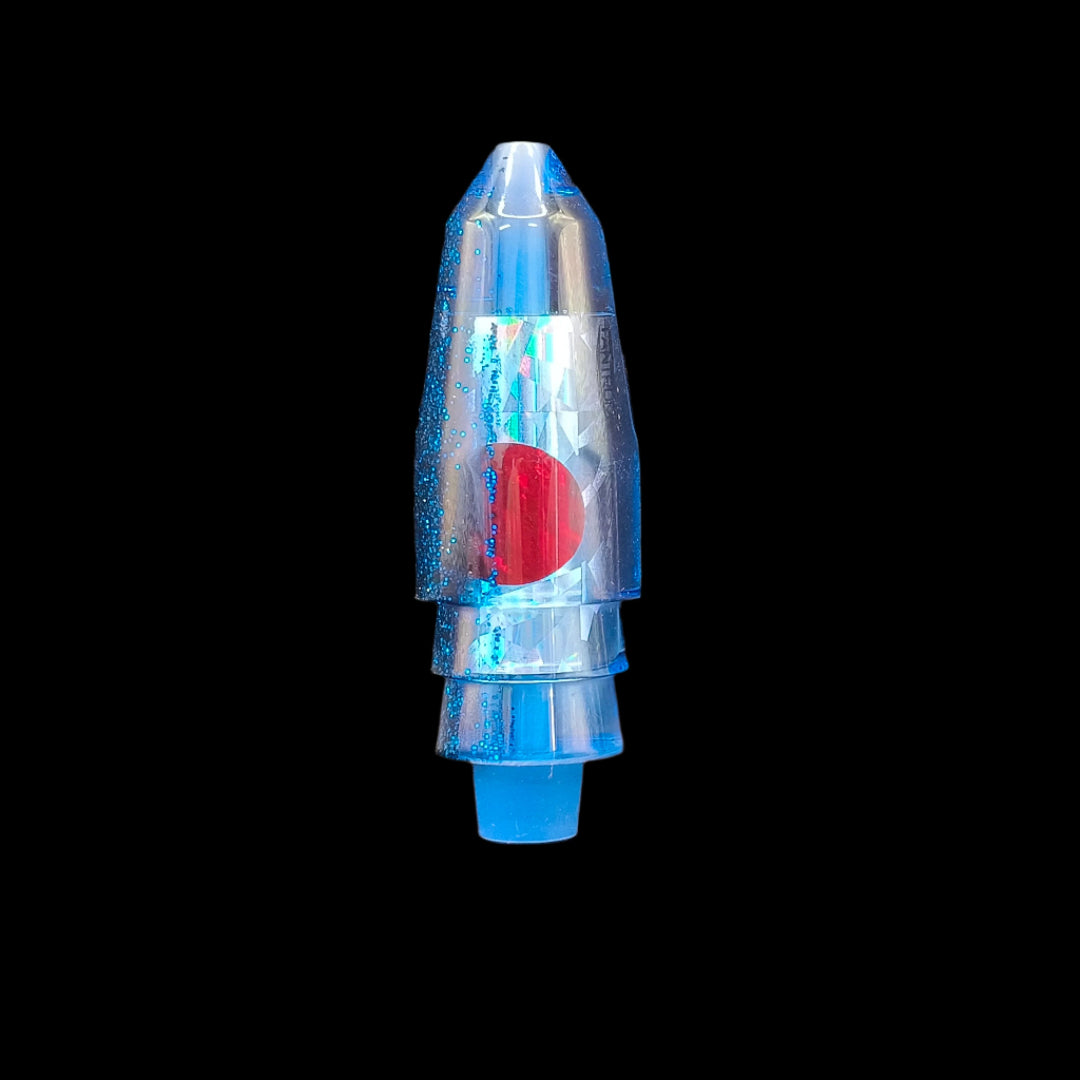 Tantrum Lures Medium Bullet Head in Dark Blue – Kona-made lure head only, available at Warren Hay Marine.