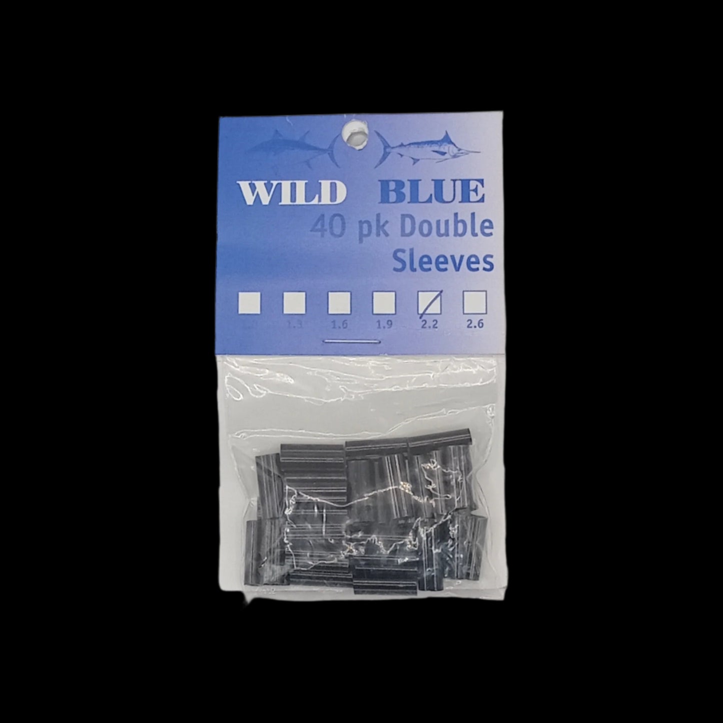 Wild Blue Copper double sleeve crimps