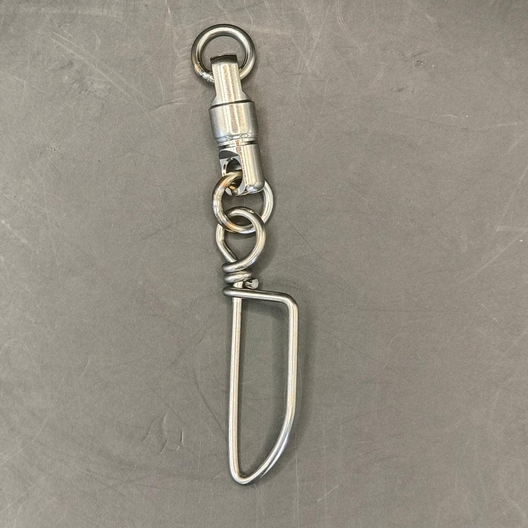 Heavy-duty stainless steel Yo-Zuri ball bearing swivels corrosion-resistant