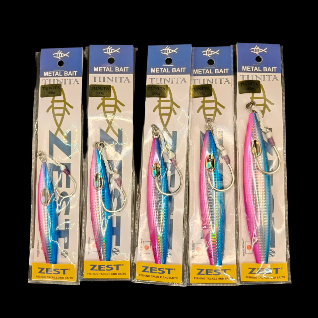 Tuna fishing jig
Zest Tunita Jig
Slow pitch jigging
High pitch jigging
Tail-weighted fishing jig
Deep water fishing jig
Tuna jigging gear
Warren Hay Marine Whangarei