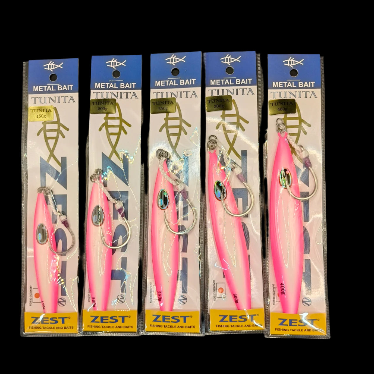 Tuna fishing jig
Zest Tunita Jig
Slow pitch jigging
High pitch jigging
Tail-weighted fishing jig
Deep water fishing jig
Tuna jigging gear
Warren Hay Marine Whangarei