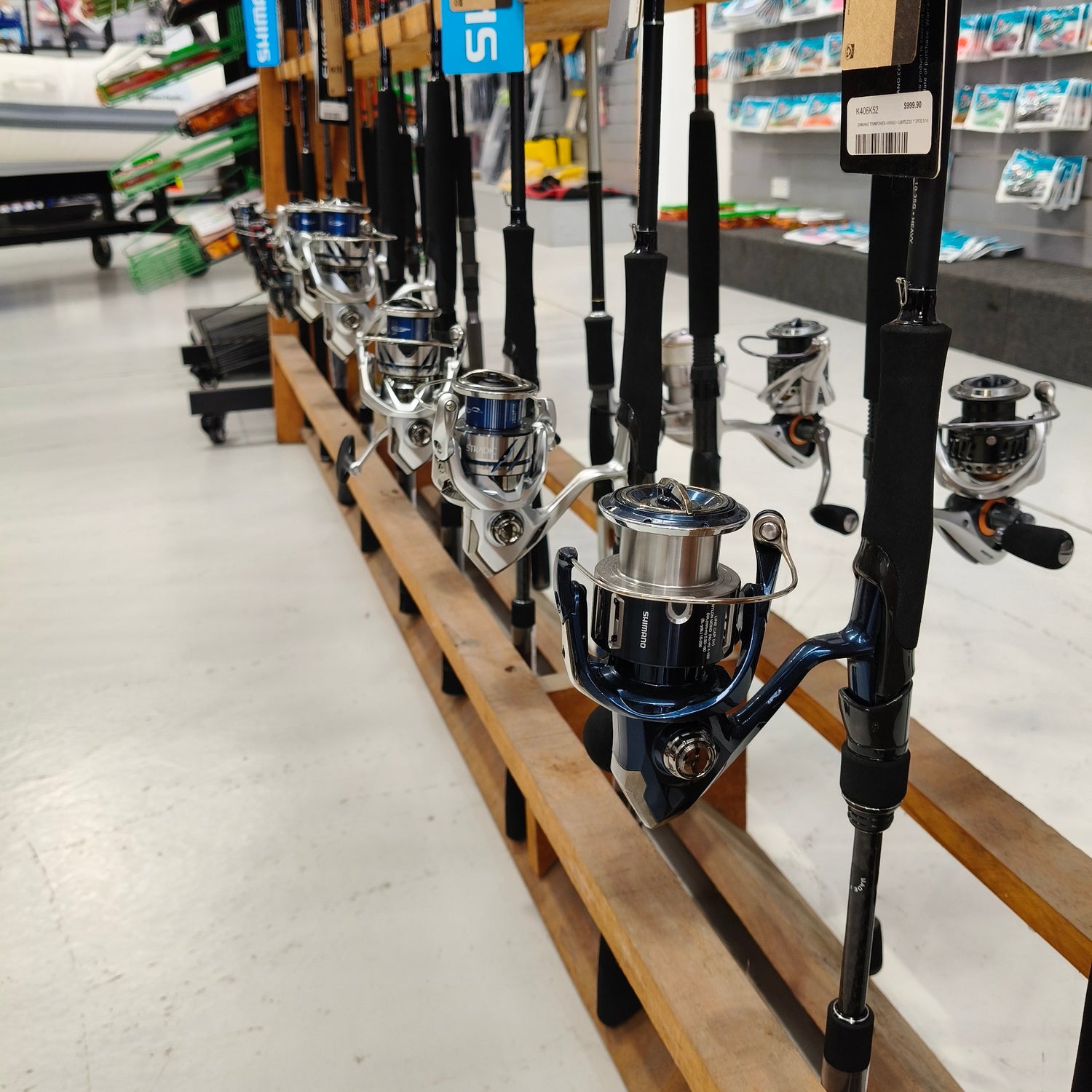 Shimano rods and reels, daiwa, Okuma, Baitrunner, thunnus, Penn, fishing rods and reels, Jigging rods, jigging reels, stray line sets, softbait sets, fishing at Warren Hay Marine. 211 Port Road Whangarei. 