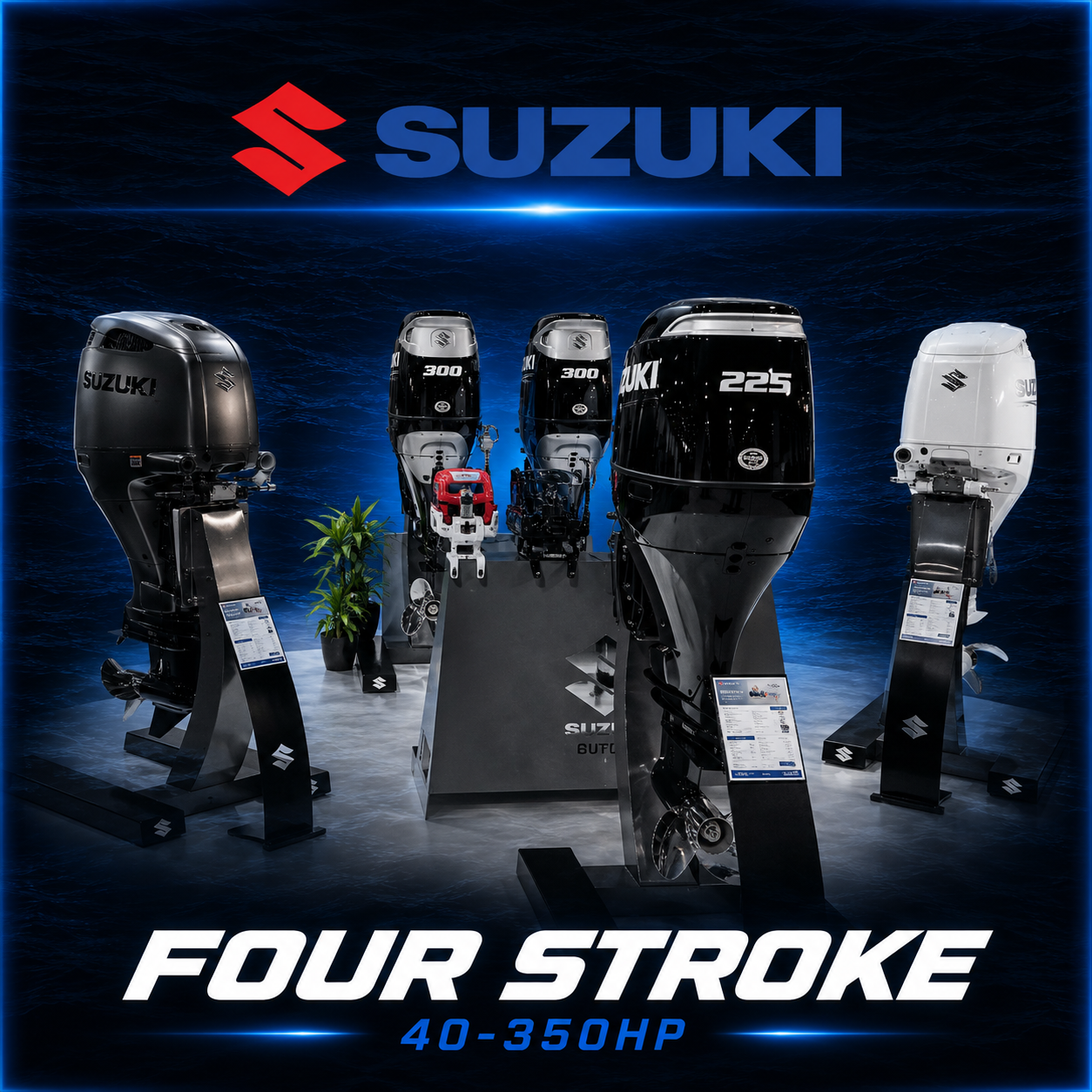 Suzuki four-stroke outboard engine 40-350hp 