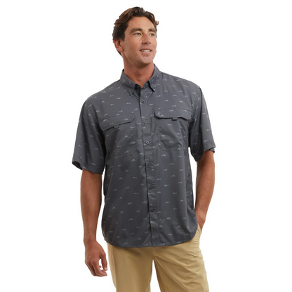 Keys SS Tiny Fish Fishing Shirt - Graphite
