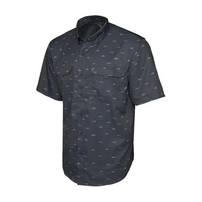 Keys SS Tiny Fish Fishing Shirt - Graphite