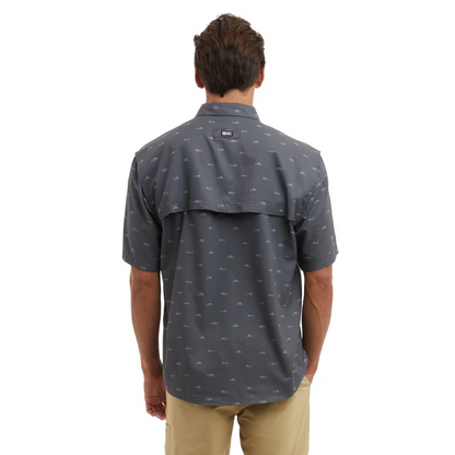 Keys SS Tiny Fish Fishing Shirt - Graphite