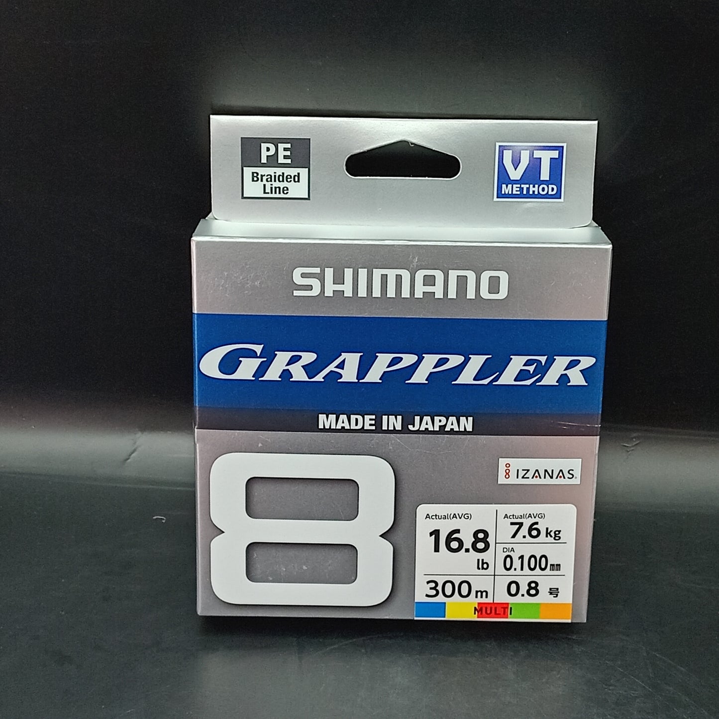 Shimano Grappler X8 braid 300m 7.6kg Pe 0.8