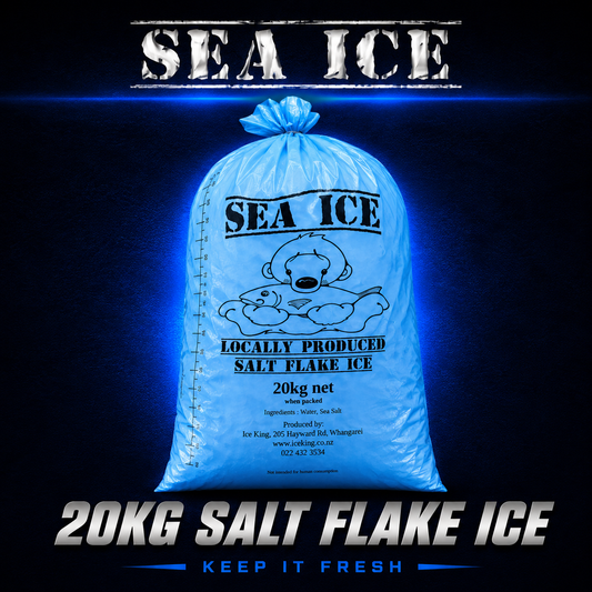 20kg Salt Ice – Maximum Cooling Power for Fresher Fish
