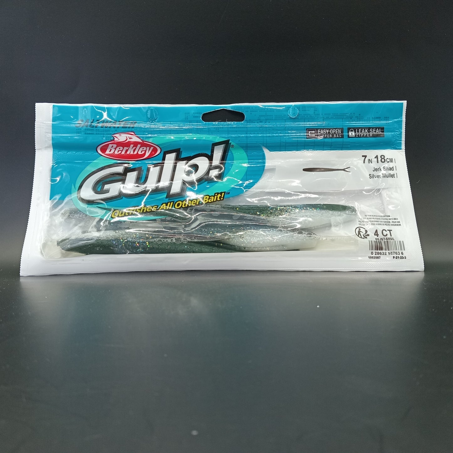 Gulp 7" Jerk Shad "Silver Mullet"