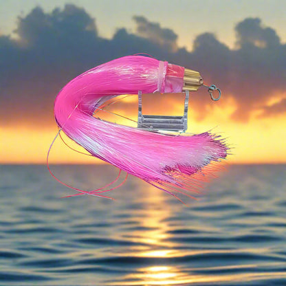 Koya mini AK bullet 7" (pink pearl) Skirted in pink and white Flash-a-bou