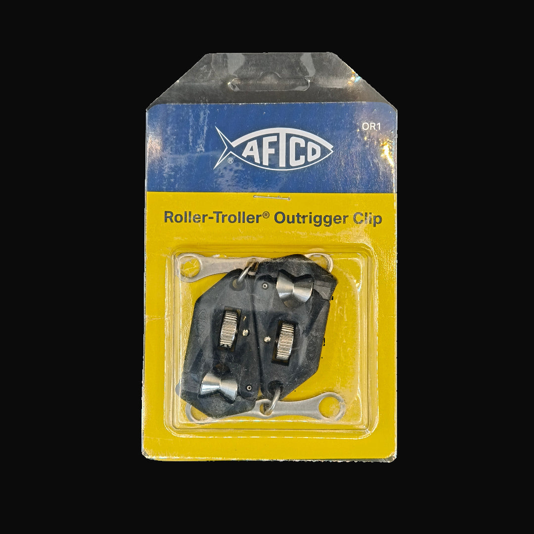 AFTCO Roller Troller Clip 2 Pack – stainless steel trolling clips with adjustable roller release for smooth, precise line control.