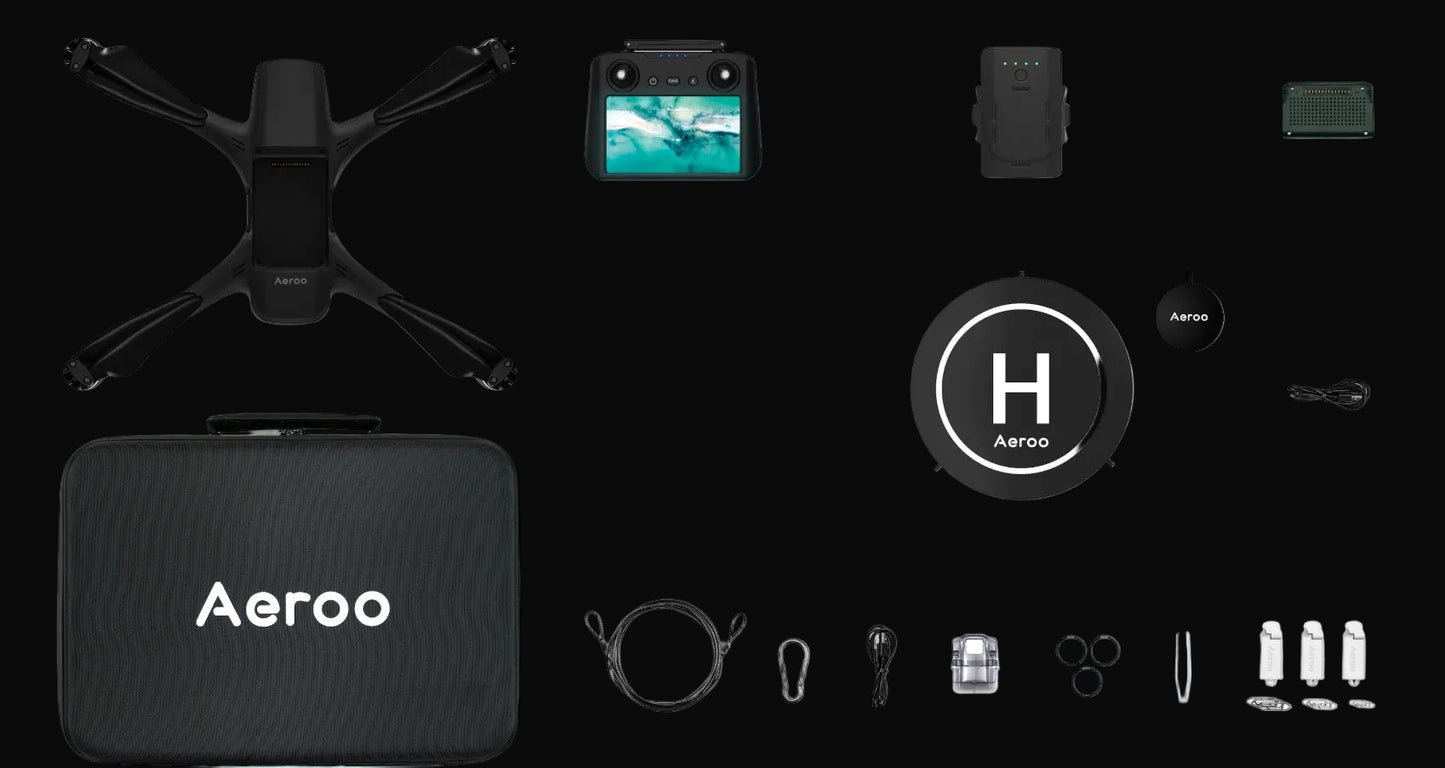 Aeroo Pro fishing drone with Smart Controller ready for bait deployment