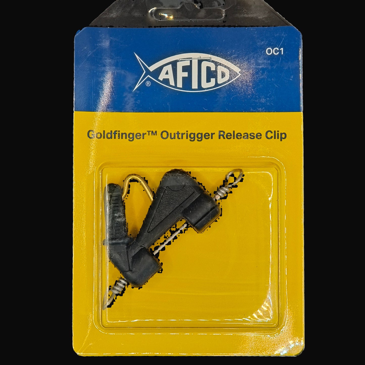 AFTCO Goldfinger Trolling Clip – stainless steel clip for trolling, adjustable tension and corrosion-resistant for saltwater fishing.