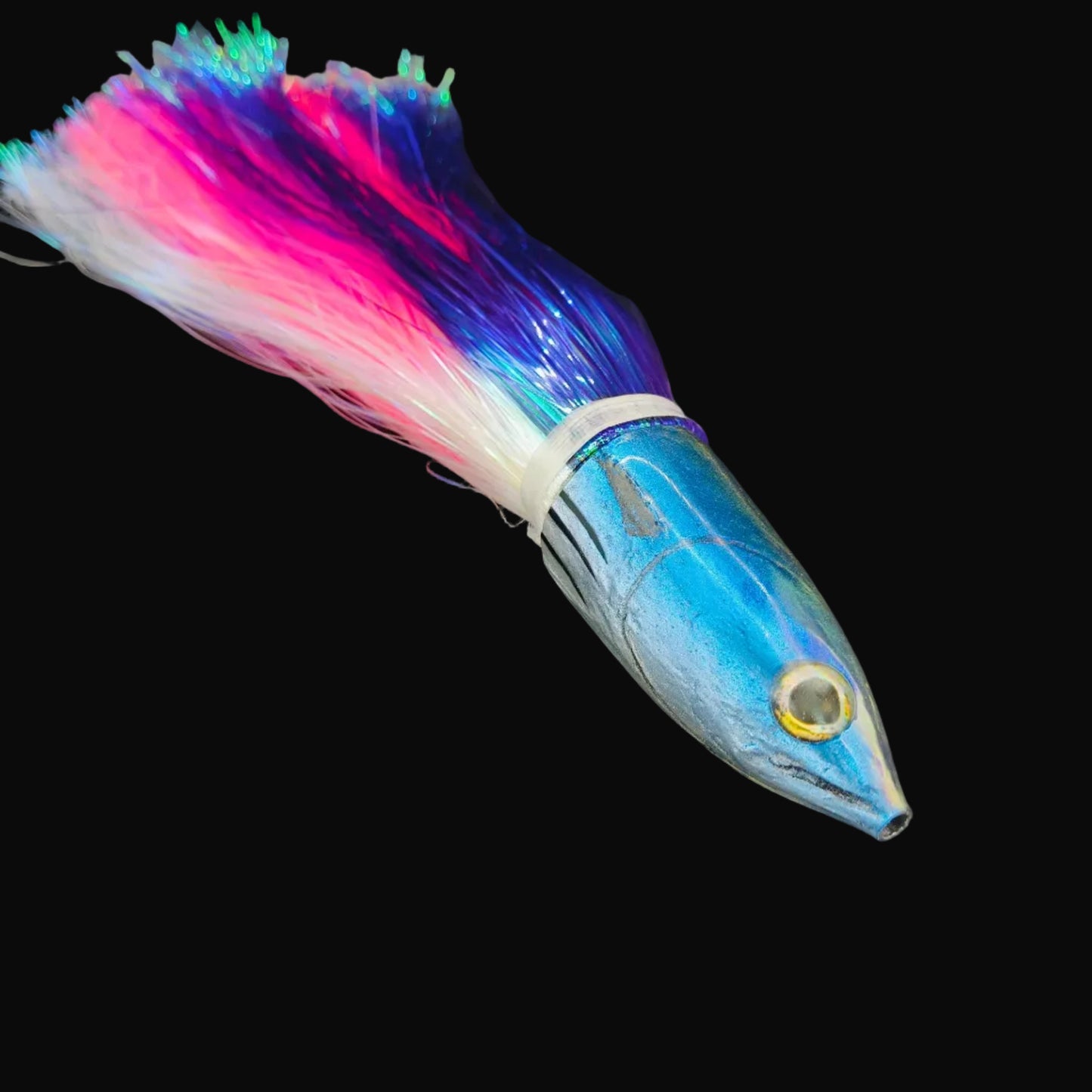 Alii Kai 9" Mahalo Game Fishing Lure – Purple over Pink/White Tantrum Strobez (VAN)