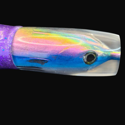 Alii Kai Medium HH, skirted in purple/black Blue Ocean rubber skirts