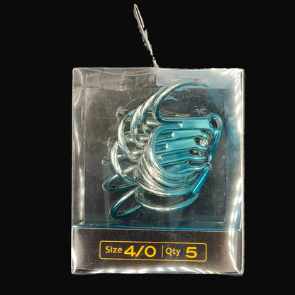 BKK Raptor Z Barbless Treble Hooks – high-strength, corrosion-resistant treble hooks for catch-and-release saltwater fishing.