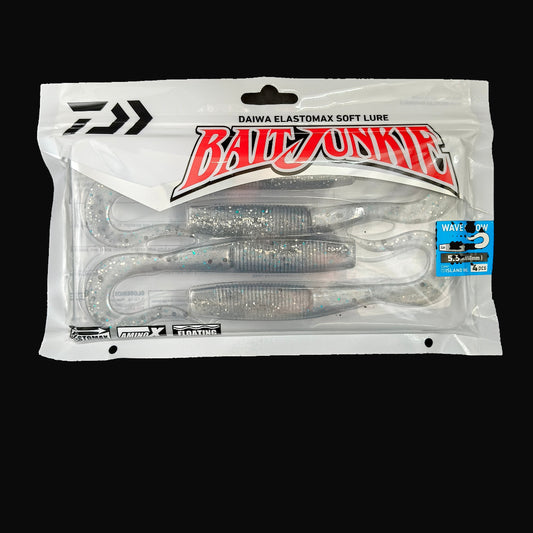 “Daiwa Bait Junkie Wave Minnow 5.5 inch soft bait – realistic baitfish profile” Island IHEa