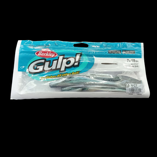 Berkley Gulp! 7" Jerk Shad in Ocean Shift – large blue softbait with lifelike movement and Gulp scent dispersion.

Meta Description: