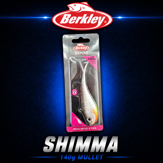 Berkley Shimma 140g mullet. soft fishing lure, Warren Hay marine, Whangarei